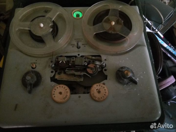 Раритетный катушечный магнитофон Яуза5 1961рабочий
