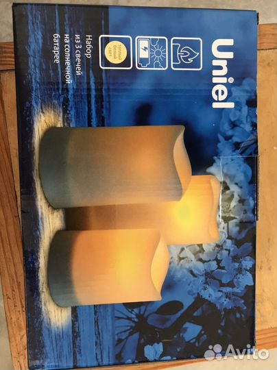 Набор декоративных свечей, имитация огня