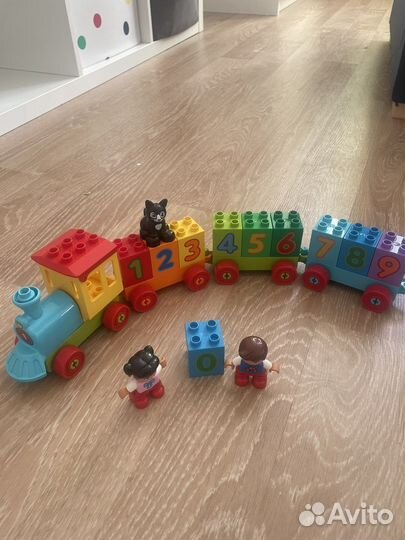 Лего дупло поезд с цифрами 10847