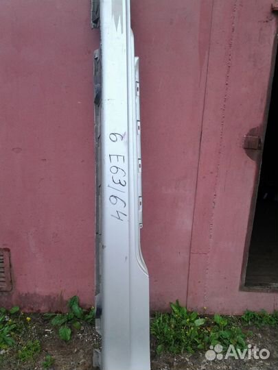 BMW 6 E63 порога левая белая