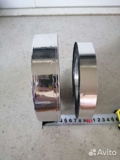 Лента серебристая для поделок тонкая рулон