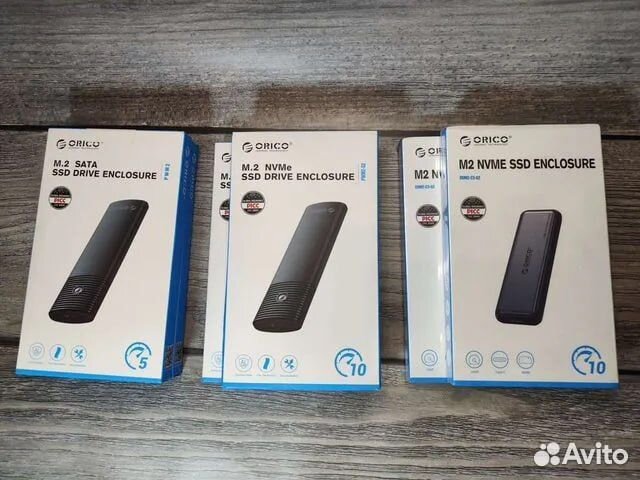 Orico внешний бокс для ssd m.2, nvme, SATA, 2.5