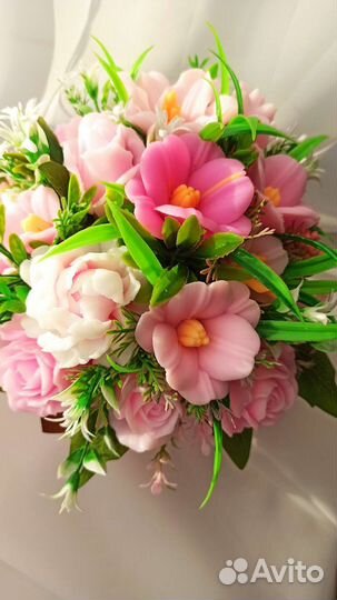 Букет цветов из мыла