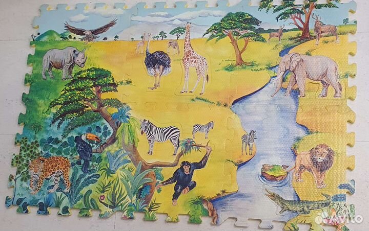 Коврик пазл мягкий