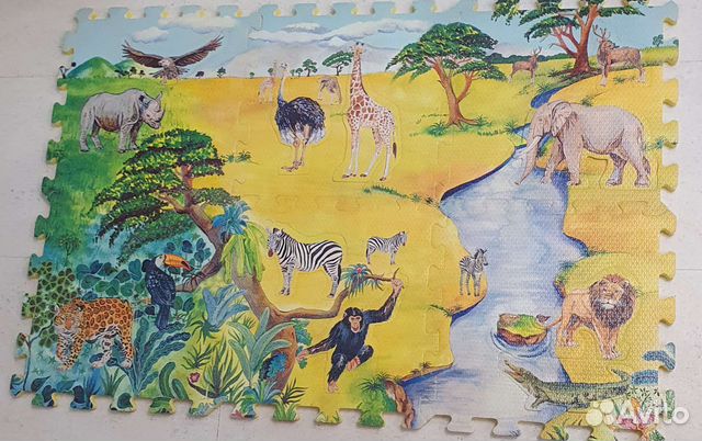 Коврик пазл мягкий