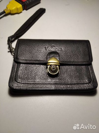 Мужская кожаная сумка барсетка б/у