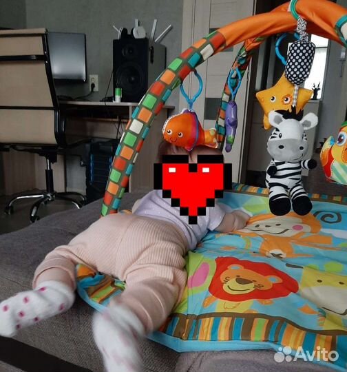 Детский игровой коврик с дугами