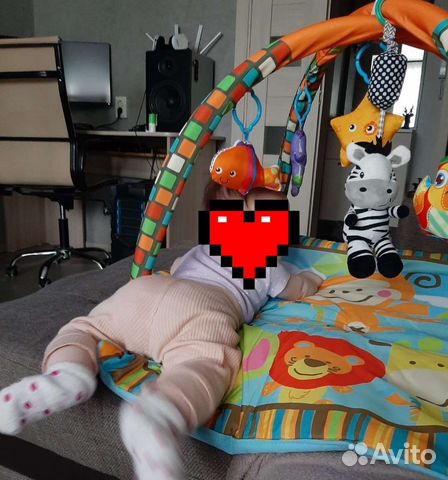 Детский игровой коврик с дугами