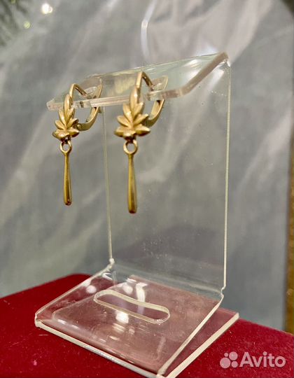 Золотые серьги СССР 583 проба