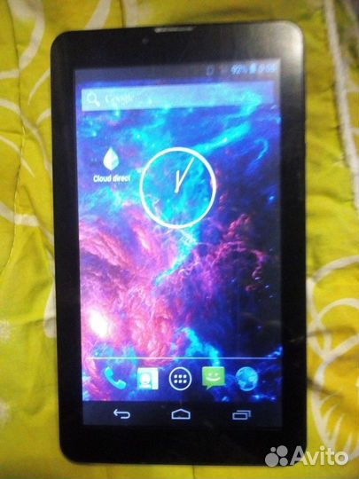 Планшет Tesla в рабочем состоянии