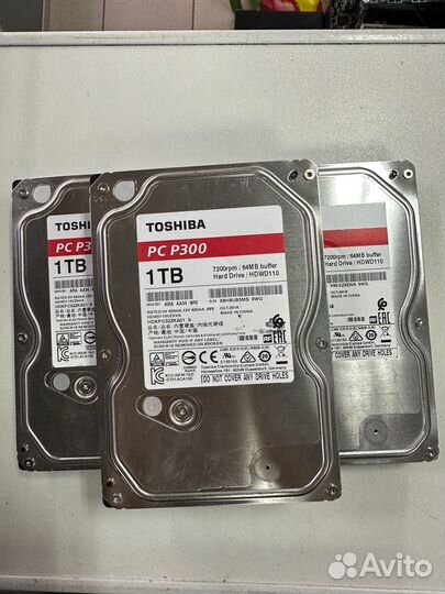 Диск бу Toshiba P300 1 тб hdwd110uzsva 11798 ч