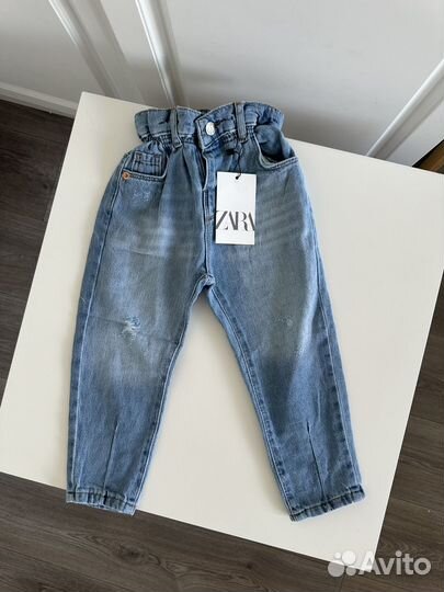 Джинсы Zara на резинке 92-104