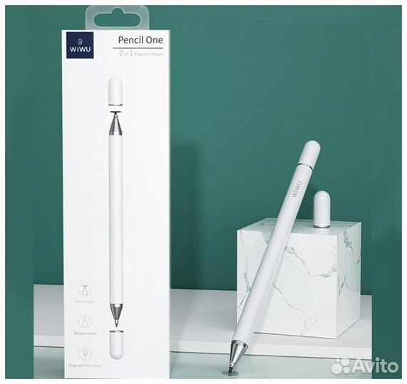 Стилус WiWu Pencil 2 in 1 One