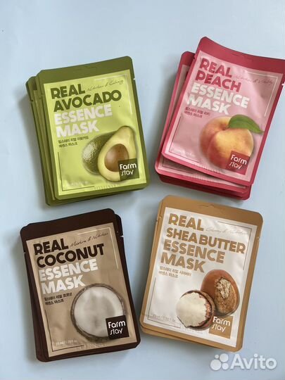 Маска для лица, патчи для губ, корейская косметика