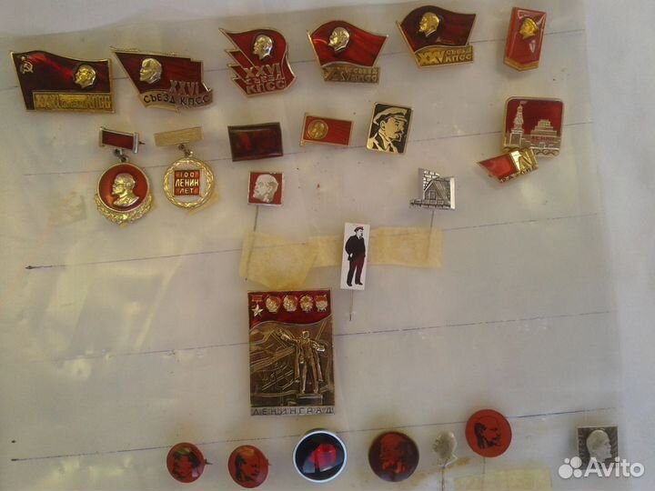 Значки СССР с Лениным