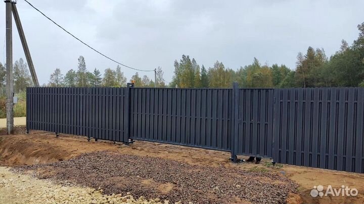 Откатные ворота. Свое производство