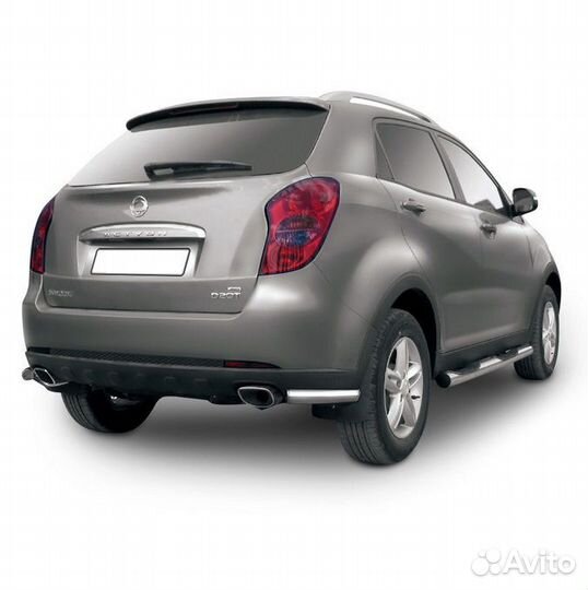 Защита заднего бампера SsangYong actyon (2011)