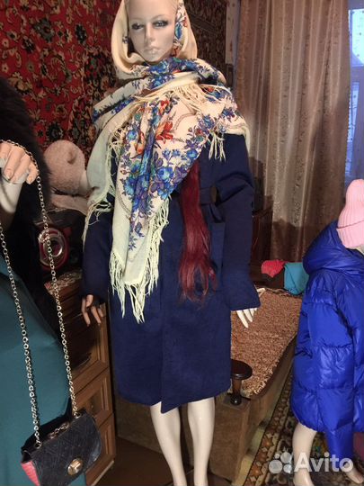 Павлопосадский платок шерстяной новый