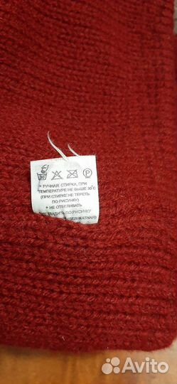 Шапка и шарф 100 шерсть