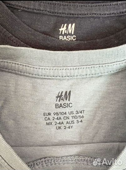 Лонгсливы H&M 98 104