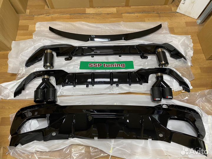 Сет на BMW G20 насадки/диффузор/спойлер