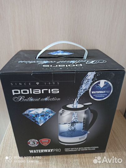Электрочайник Polaris PWK-1753-CGL новый