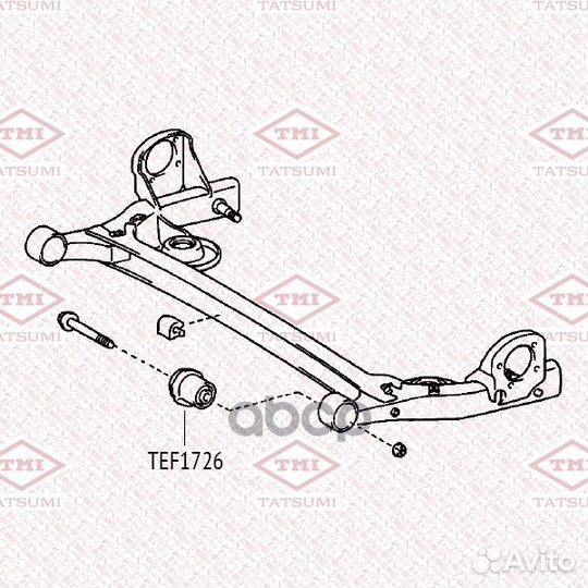 Сайлентблок задней балки 4872508020 TEF1726 TAT