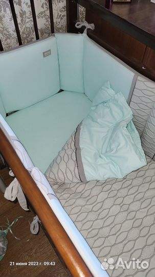 Комплект в дет. кроватку Perina,матрас в подарок