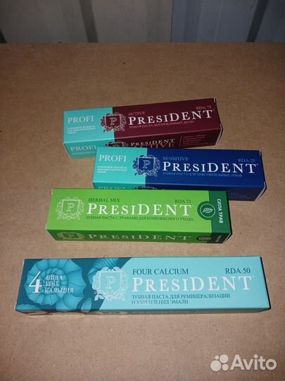 Зубная паста, щетки President