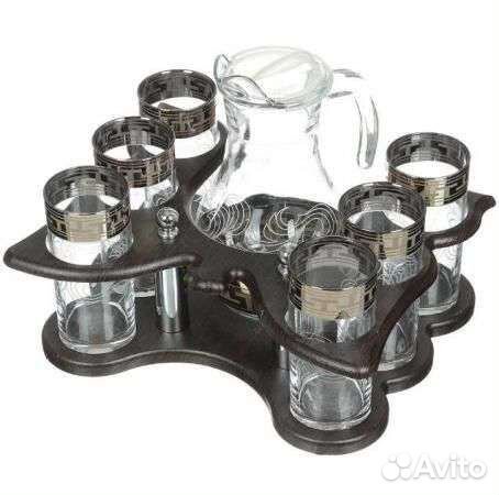 Набор Графин и стаканы Гусь-хрустальный