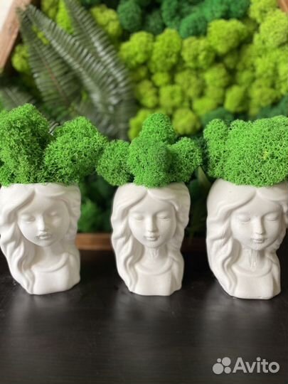 Кашпо ваза из гипса