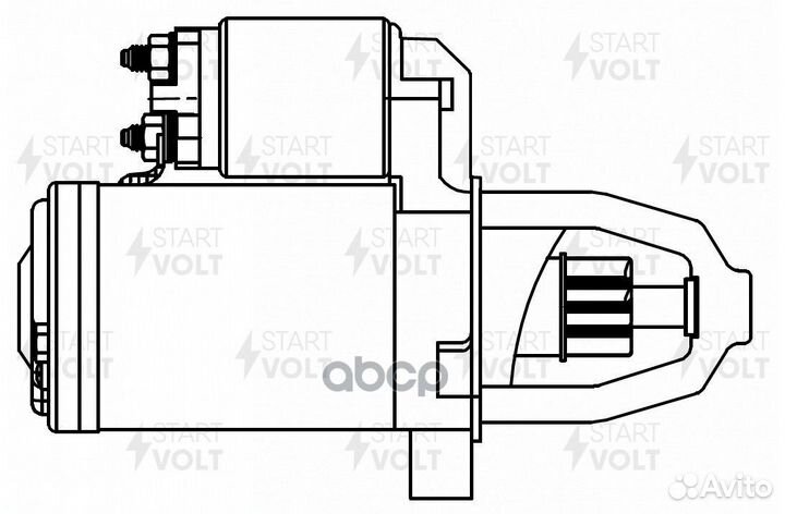 Стартер для а/м Mitsubishi Lancer X (07) /Colt VI