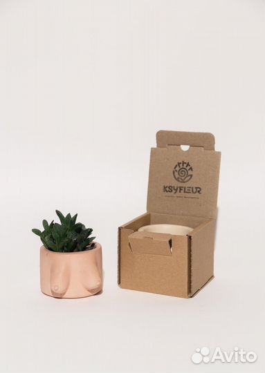 Кашпо - подсвечеик, свеча