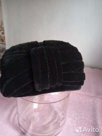 Женский головной убор, р-р 57, цвет черный бархат