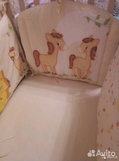 Бортики и балдахин в кроватку