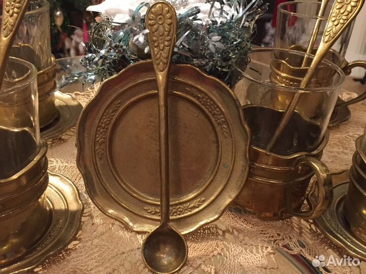 Бронзовый подстаканник