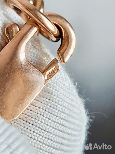 Цепь золотая мужская бисмарк