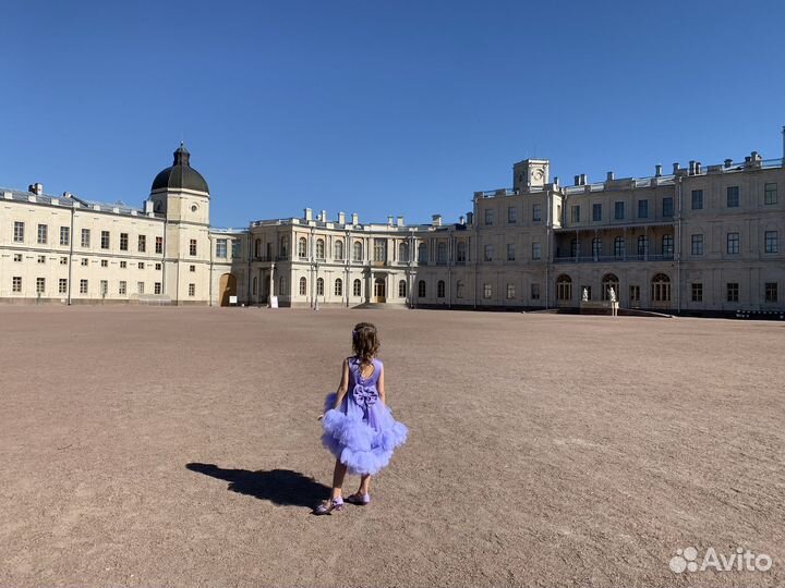 Нарядное платье для девочки 116-122 и туфельки