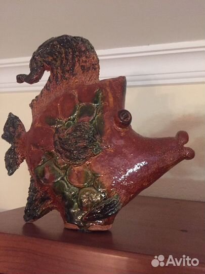 Рыбки керамика цветная