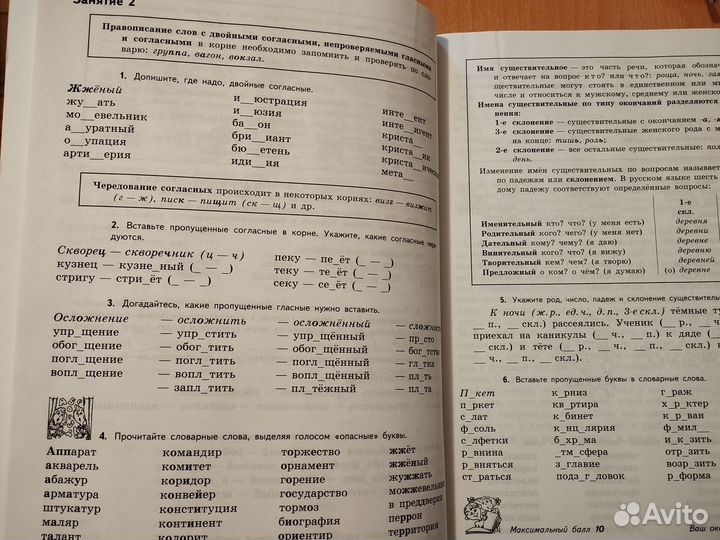 Учебное пособие по русскому языку 6 класс