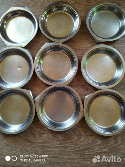 Тарелка нержавейка. Времён СССР. цена за шт