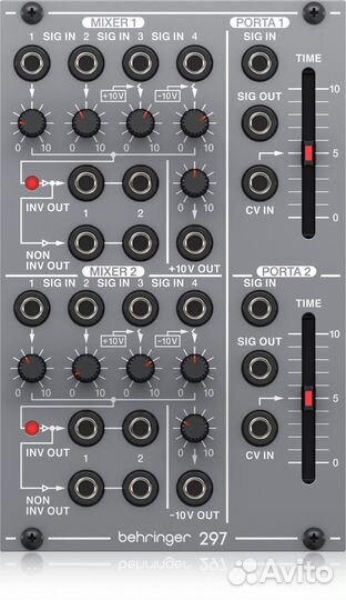 Аналоговый модуль Behringer 297 dual portamento/CV