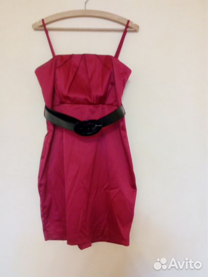 Вечернее прямое нарядное платье (мини) на съемных