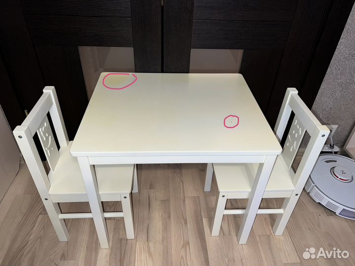 Детский стол и стул IKEA