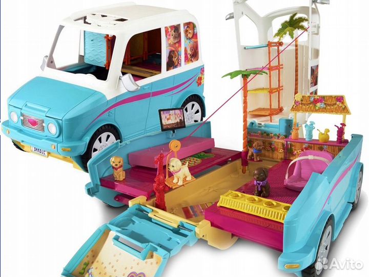 Игрушка автобус Barbie щенки