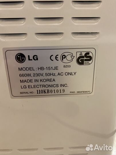 Хлебопечка LG