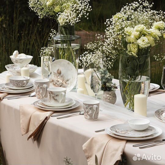 Столовый сервиз Белый цветок