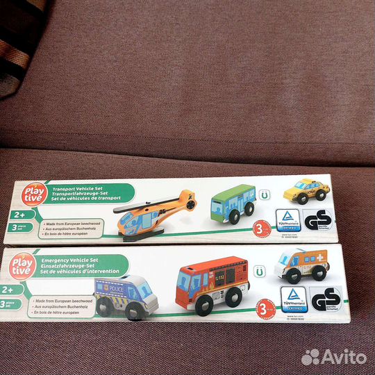 Play tive деревянные машинки на магните