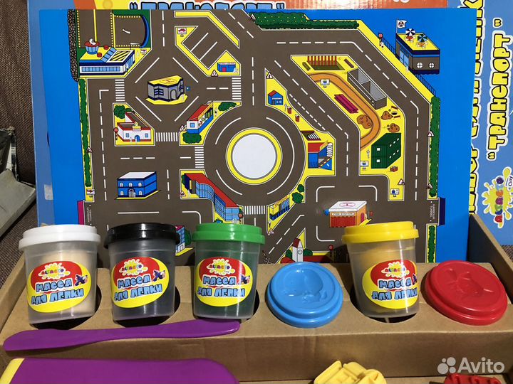 Набор для лепки транспорт