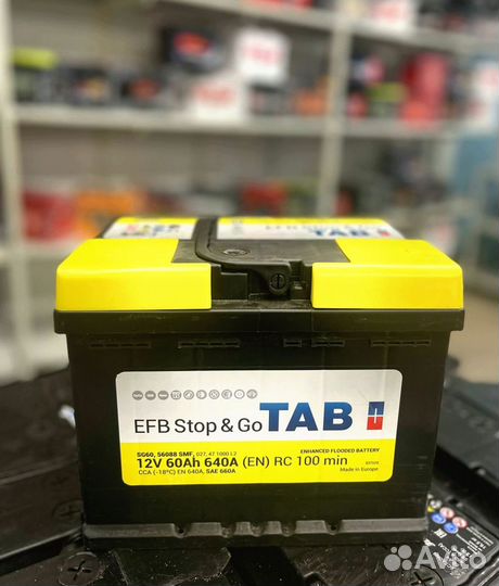 Аккумулятор TAB EFB Stop&Go 60 Ah (0)